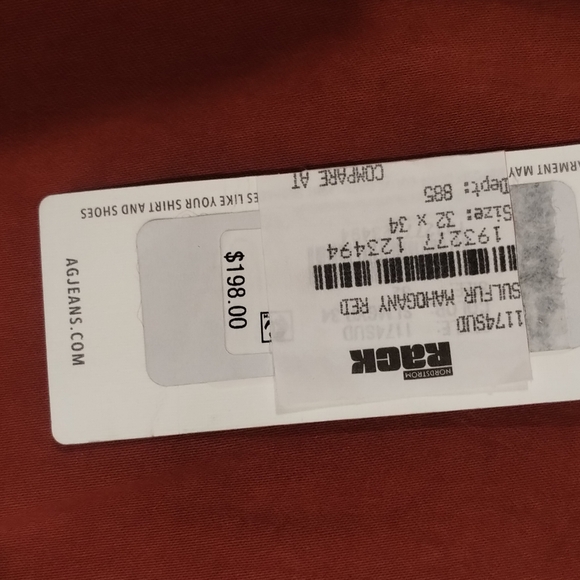 🔥NWT 🔥 AG ADRIANO GOLDSCHMIED    Mens Pants Size - 32/34 - Picture 5 of 8